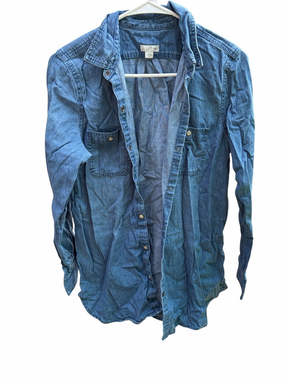 J. Jill Denim Chambray Button-Up Shirt – Women’s Small
